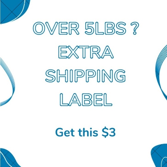 shipping label Other - Over 5lb Extra Label purchase for bundles over 5lb..